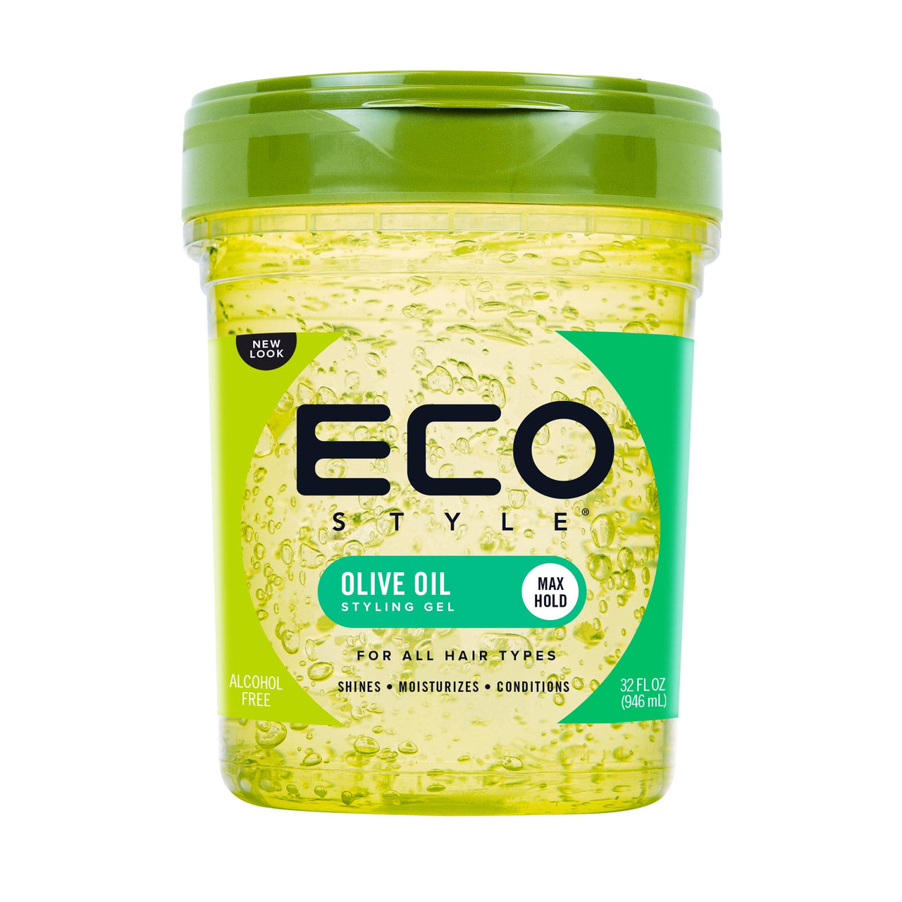 Eco Styler Professional Hair Styling Gel with Olive Oil, 10 Max Hold, 32 Oz